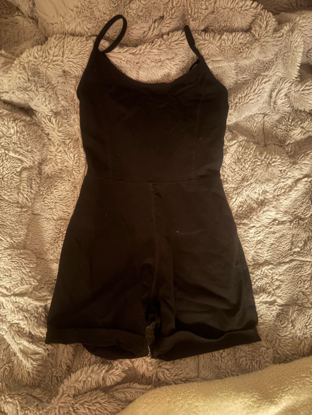 Garage Black Spaghetti-Strap Kids One-Piece Romper